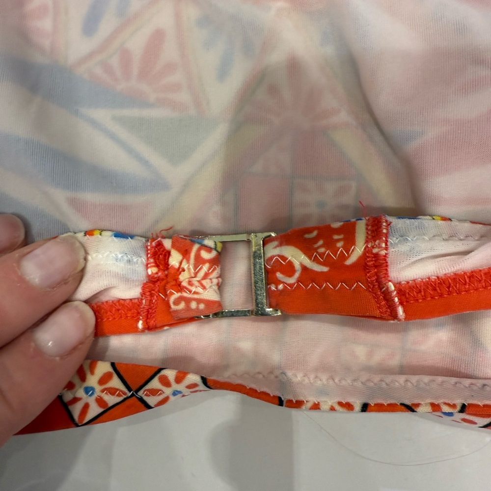 Dolce & Gabbana Red and Blue Patterned Bikini size 3 - Picture 5 of 10